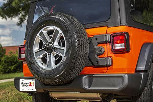 Rugged Ridge HD Tire Carrier Compatible with Jeep Wrangler JL | Hinge Casting, Heavy Duty | 11546.56 | Compatible with Jeep Wrangler JL 2018-2025