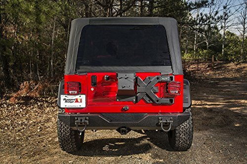 Rugged Ridge | Spartacus Heavy Duty Tire Carrier Wheel Mount | 11546.62 | Compatible with Jeep Wrangler YJ/TJ 1987-2006