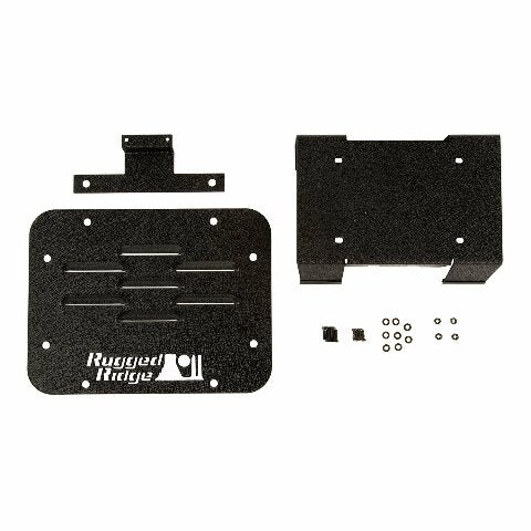 Rugged Ridge 11586.11 Tire Carrier Delete Plate Kit: 07-18 Jeep Wrangler JK