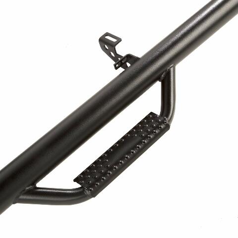 Rugged Ridge 11596.04 Spartan Nerf Bar Kit, Textured Black; 18-Current Jeep Wrangler JLU, 4 Door