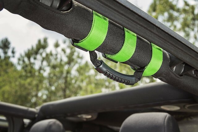 Rugged Ridge 13505.05 Ultimate Grab Handle Kit, Green; 55-Current Jeep CJ/Wrangler / 20-Current Gladiator