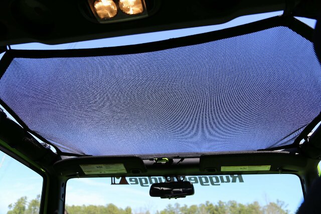 Rugged Ridge | Eclipse Sun Shade, Front, Black | 13579.04 | Compatible with Jeep Wrangler JK 2007-2018
