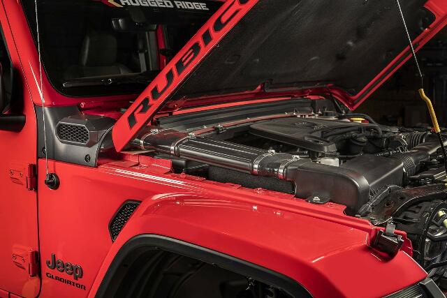 Rugged Ridge AmFib Snorkel System Compatible with Jeep Wrangler/Gladiator | Low/High Mount | 17756.31 | Compatible with Jeep Wrangler JL/JLU; Jeep Gladiator JT 2020-2025