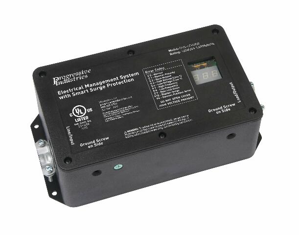 Progressive Industries Hardwired RV Surge Protector, 30 Amp EMS with Integrated Display and Fault Detection - EMS-LCHW30