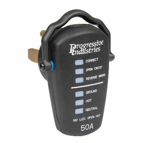 Progressive Industries 50 Amp RV Receptacle Tester, RRT-50