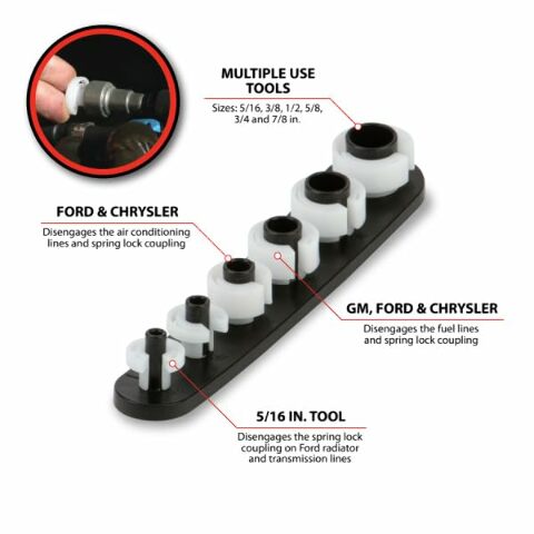 Performance Tool W83149 Universal A/C & Fuel Line Disconnect Set