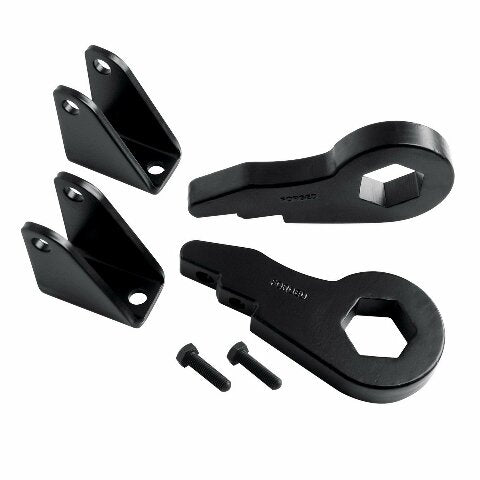 Readylift 66-3050 2.5" Front Leveling Kit W/ Forged Torsion Key - GM Full-Size Truck SUV 2000-2012, Black, For Tires Up to 33"