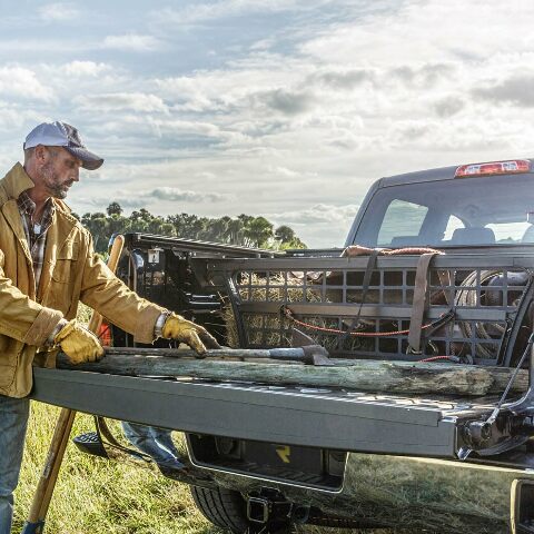 RealTruck Roll-N-Lock Cargo Manager Truck Bed Organizer | CM111 | Compatible with - Ford F-150 5' 7" Bed (67") 2014