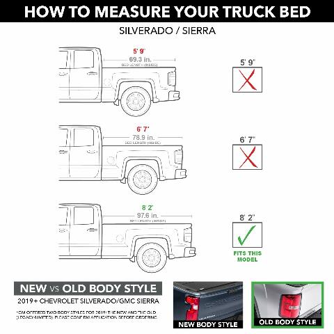 RealTruck Roll-N-Lock M-Series Retractable Truck Bed Tonneau Cover | LG222M | Compatible with - , 2019 Ltd/Lgcy Chevy/GMC Silverado/Sierra 8' 2" Bed (97.6") 2018