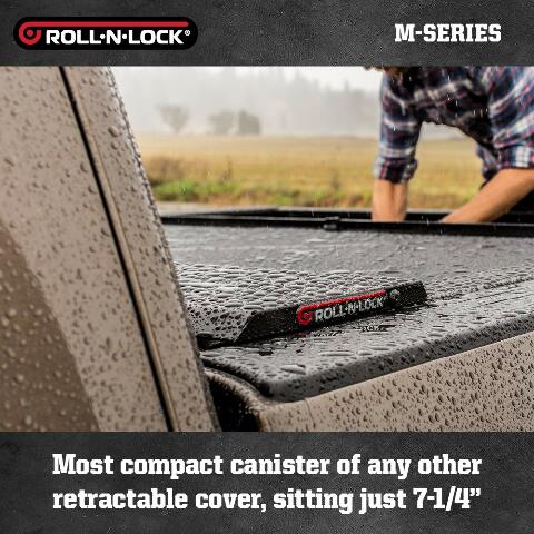 Roll-N-Lock LG446M Locking Retractable M-Series Truck Bed Tonneau Cover Compatible with Dodge Ram w/RamBox | Compatible with 5.7' Bed 2009-2018