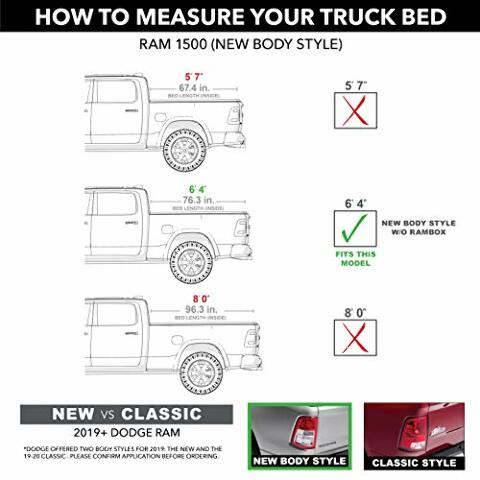 RealTruck Retrax RetraxPRO XR Retractable Truck Bed Tonneau Cover | T-80245 | Compatible with - Dodge Ram 1500, Does Not Compatible with w/ Multi-Function (Split) Tailgate 6' 4" Bed (76.3") 2025