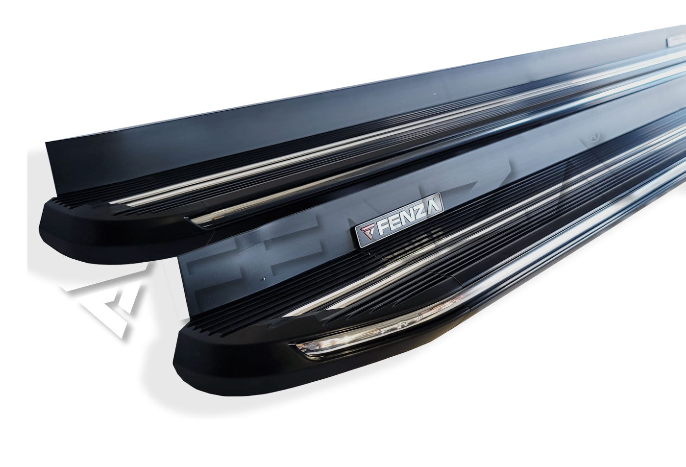 Running Boards Side Steps Black with Chrome Trim Compatible With Toyota Corolla Cross 22+