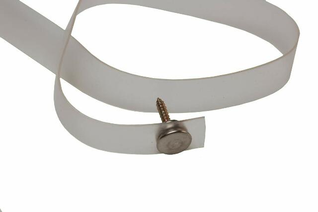 RV Designer A750, Curtain Tieback, Clear Plastic, 18 inch, Window Covering