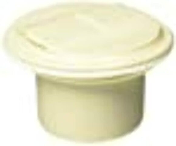 RV Designer B103, Round Electrical Cable Hatch, Universal, 5 inch Diameter, Colonial White