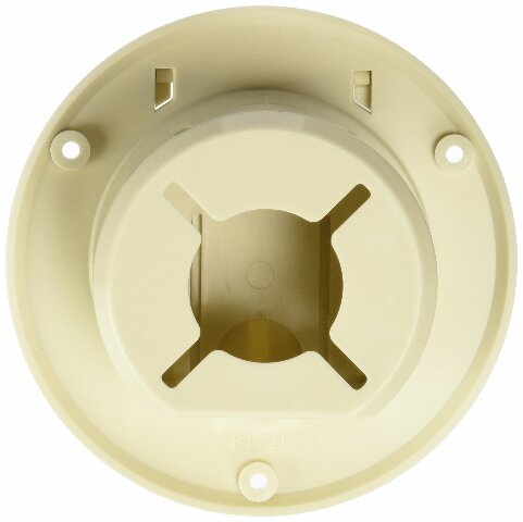 RV Designer B122, Round Electrical Cable Hatch, Basic, Replaceable Lid, 4.3 inch Diameter, Colonial White