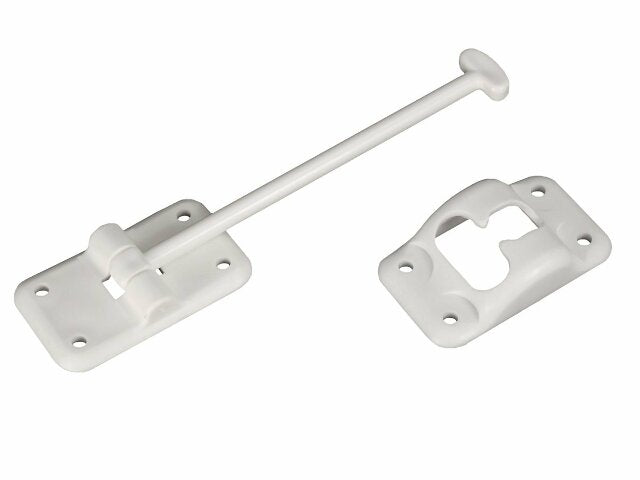 RV Designer E235, Plastic Door Holder, T Style, 6 inch, White, Entry Door Hardware