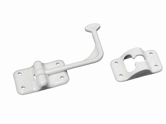 RV Designer E250, Plastic Door Holder, T Style, 90 Degree, White, Entry Door Hardware