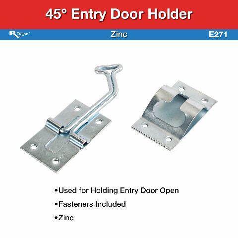 RV Designer E271 45° Zinc Entry Door Holder