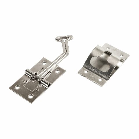 RV Designer E275 Stainless Steel T-Style Entry Door Holder - Angled 45°