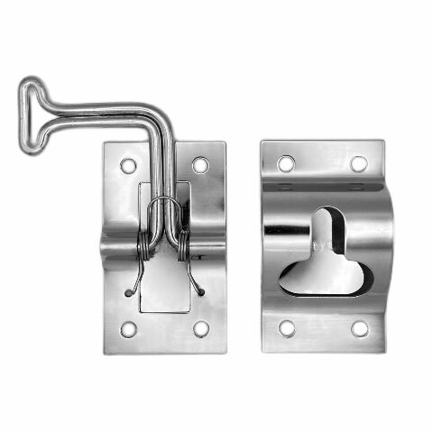 RV Designer E277 90° Entry Door Holder, Stainless Steel, Silver
