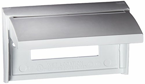 RV Designer E465, GFCI Outlet Cover, Weatherproof, White, AC Electrical