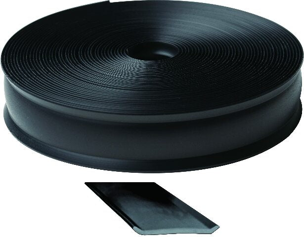 RV Designer 3/4 Inch Wide Vinyl Trim Insert Compatible with RVs - Flexible Molding, Exterior Use, and Roof Edge Molding - Ideal Compatible with Travel Trailers and Campers, Heavy Duty, 50 Foot Roll, Black