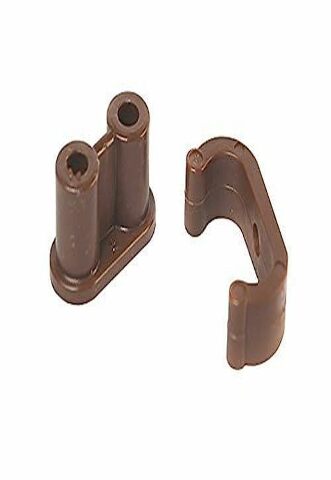 RV Designer H217, Barrel Catch with Nylon Clip, 6 Per Pack, Cabinet Hardware