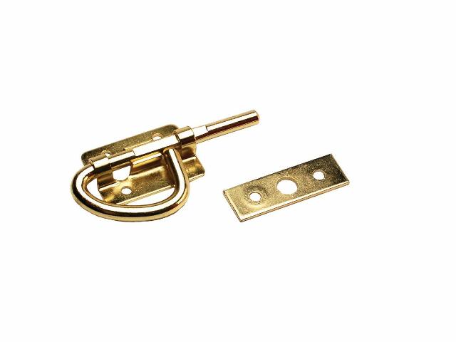 RV Designer H509, Bunk Latch, Brass Finsh, 3-1/2 inch, Interior Hardware