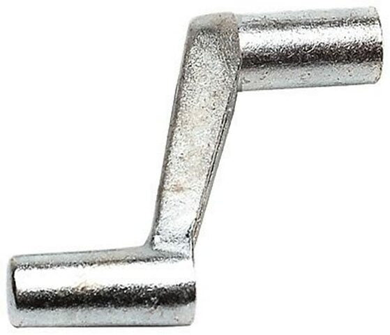 RV Designer H710, Vent Crank with Screw, Interior Hardware, SILVER