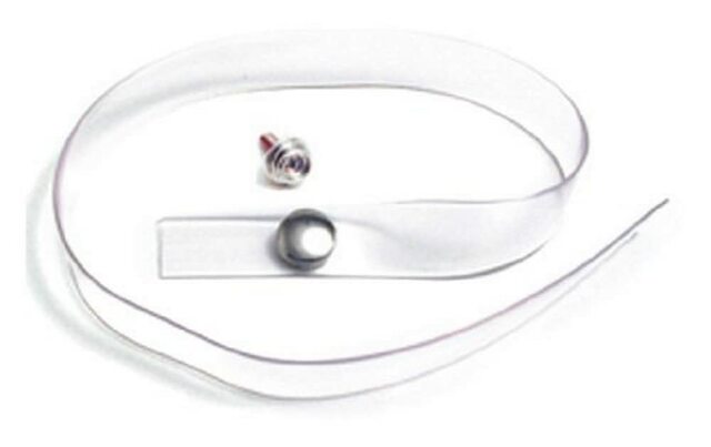 RV Designer H750, Tieback Strap, Clear Plastic, 18 inch, Interior Hardware