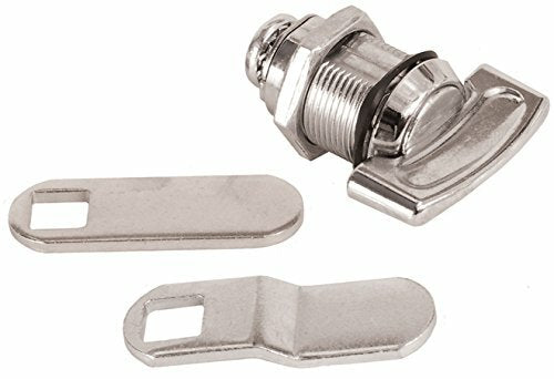 RV Designer L528, Non-Locking Compartment Lock, Thumb Turn, Weather Resistant, 1-1/8 inch, Outdoor Hardware, Beige