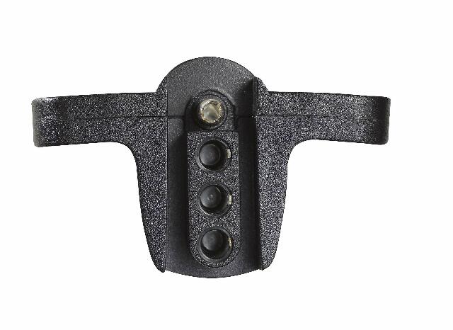 RV Designer, P717, 6-Way Round to 4-Way Flat Adapter, Pollak , Black