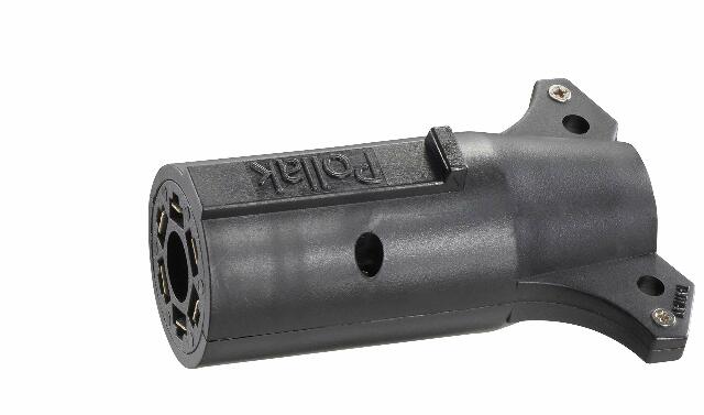 RV Designer, P719, 7-Way RV to 6-Way Round Adapter (Brake Pin in Center), Pollak