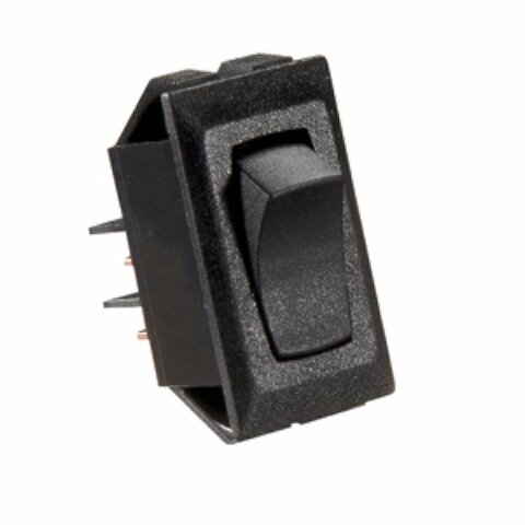 RV Designer Collection S321 Rocker Switch 10A Mom On/Off, Black