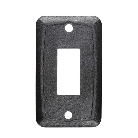 RV Designer, S835, Black Single Mounting Plate, DC Electrical (S385)