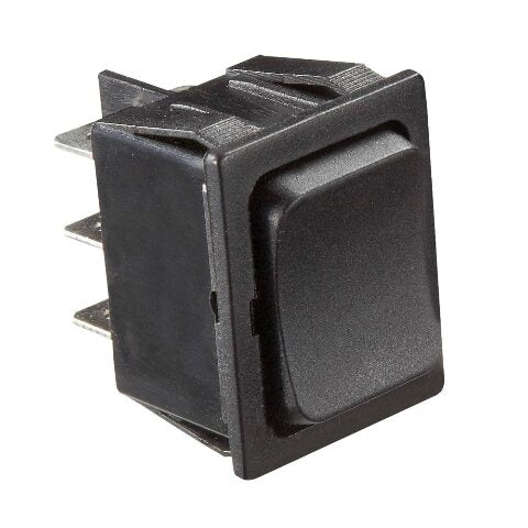 RV Designer S471, Rocker Switch, 5 Amp, Momentary On / Off Momentary On, DPDT, Black, DC Electrical