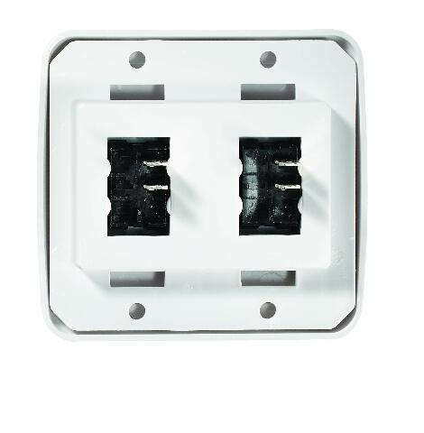 RV Designer S533 Contoured DC Wall Switch On/Off - Double, White