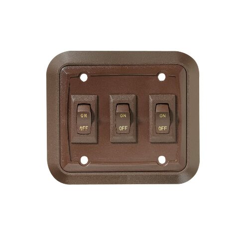 RV Designer Collection S659 Wall Plate Switch Triple On/Off