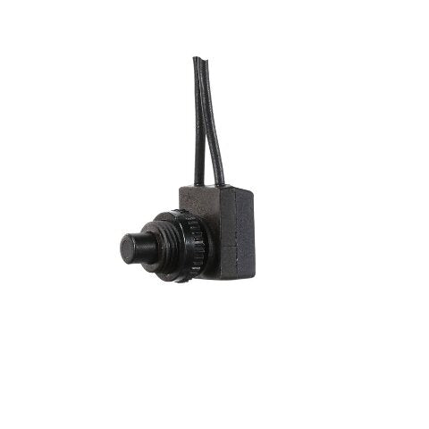 RV Designer S731, Push Button Switch, 10 Amp, On / Off, SPST, 4.5 inch Leads