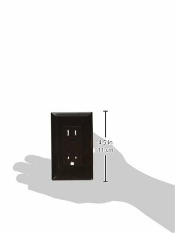 RV Designer Collection S815 Dual Outlet W/Cover Plate Brown