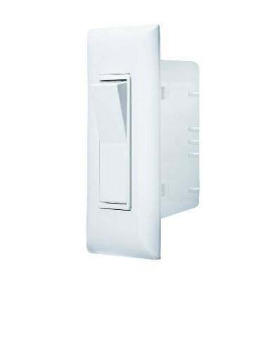 RV Designer S841, Self Contained Contemporary Touch Switch with Cover Plate, Speedwire, White, AC Electrical