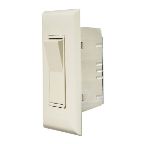 RV Designer S843, Self Contained Contemporary Touch Switch with Cover Plate, Speedwire, Ivory, AC Electrical