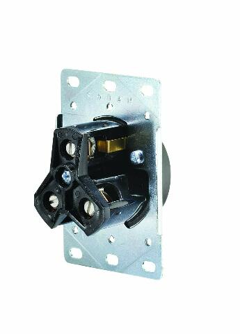 RV Designer S971, AC Receptacle in Plate, 30 Amp, AC Electrical