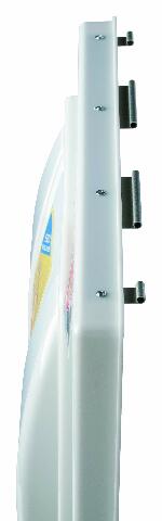 RV Designer V106, Vent Lid, Jensen Pin Hinge Prior to 1994, White, Standard