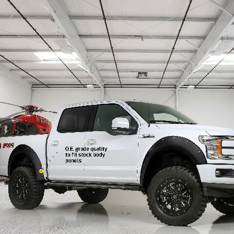 Smittybilt 17397-G1 M1 Color Fender Flares Shadow Black 2018 Ford F150