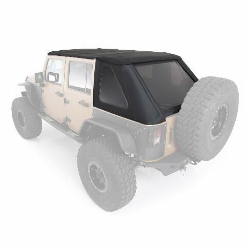 Smittybilt 9087135K Bowless Combo Top w/Tinted Windows Fits 07-18 Wrangler (JK)