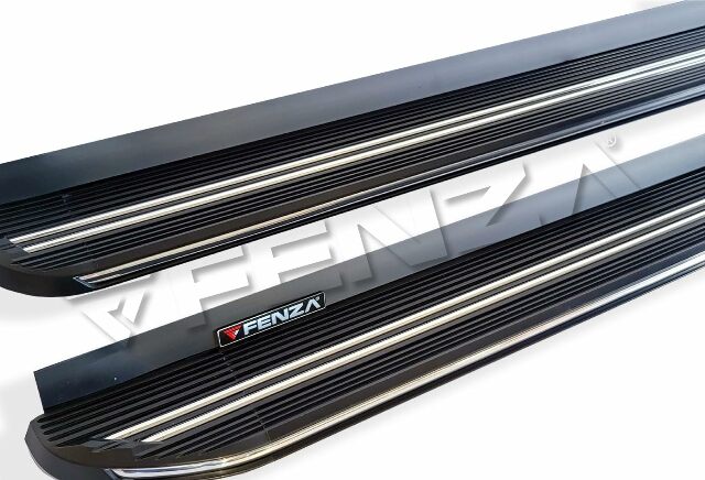 Running Boards Side Steps Black with Chrome Trim Compatible With Toyota Corolla Cross 22+