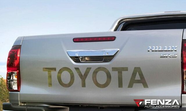 FENZA Black Tailgate Handle w/Rear View Camera, Key Hole Compatible with Toyota Hilux 2016-2021