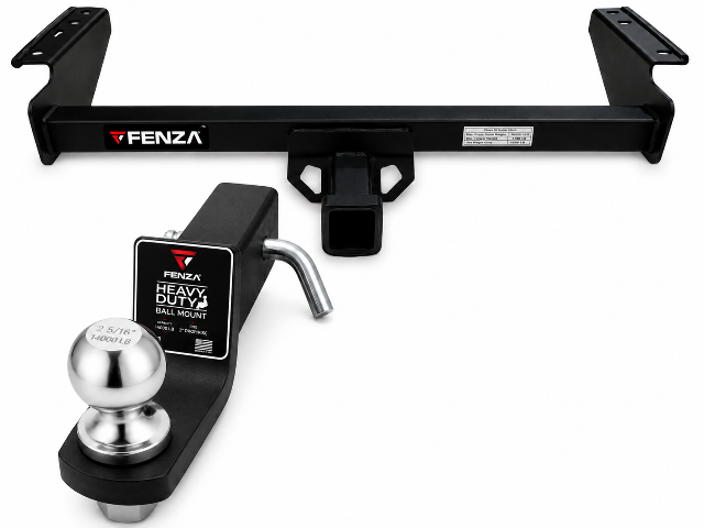 Fenza Class III Towing Hitch Receiver Compatible with Toyota Hilux 2016–2026 – Includes 2-Inch Drop Ball Mount, Hitch Ball and Pin