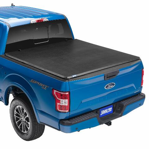 Tonno Pro Hard Fold, Hard Folding Truck Bed Tonneau Cover | HF-558 | Compatible with - Toyota Tundra (includes track sys. clamp kit) 5' 7" Bed (66.7") 2021